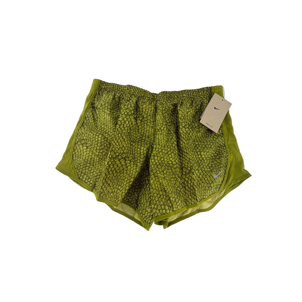 Nike Girls Alligator Print Tempo Running Shorts Bold Green Sz XL FB1078-390 NWT